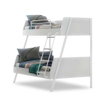 VELIKI KREVET NA SPRAT BELI (90x200-120x200cm)