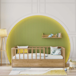 MOCHA ALPHA KREVET (100X200 CM) SA FIOKOM (90X190CM) 