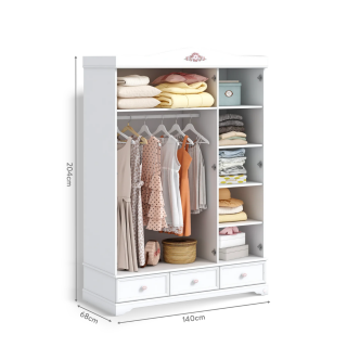 RUSTIC WHITE TROKRILNI ORMAR 
