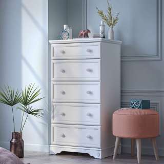 RUSTIC WHITE VISOKA KOMODA