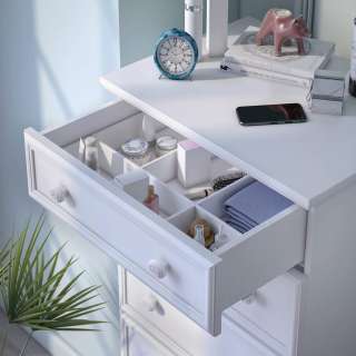 RUSTIC WHITE VISOKA KOMODA