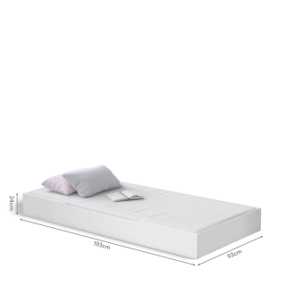 RUSTIC WHITE FIOKA (90x190 cm) 