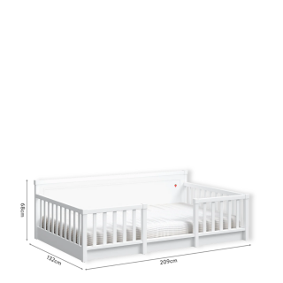 MONTES WHITE SOFA KREVET 120x200 