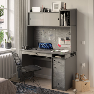 SPACE GRAY POLICA ZA VELIKI RADNI STO 