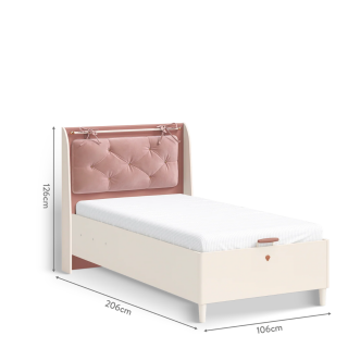 ELEGANCE KREVET SA KUTIJOM I HENGER UZGLAVLJEM (100x200 cm) 
