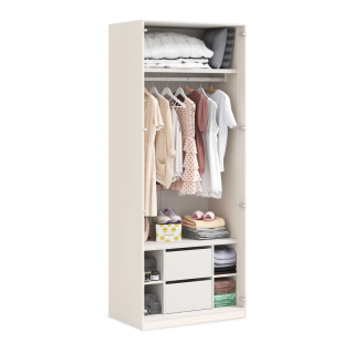 DVOKRILNI ORMAR CREAM (GLASS DOOR) 