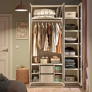 TROKRILNI ORMAR CREAM (GLASS DOOR) 