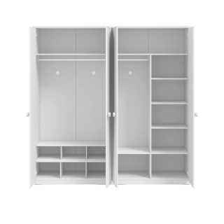 VARIA WHITE ČETVOROKRILNI ORMAR 