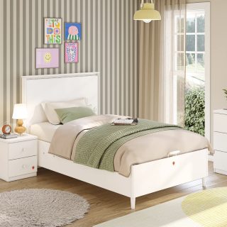 VARIA WHITE KREVET SA KUTIJOM I FLAT UZGLAVLJEM (120x200 cm) 