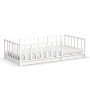 MONTES WHITE KREVET SA OGRADOM (90x190cm) 