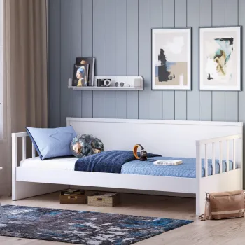 MONTES WHITE SOFA KREVET 100x200 