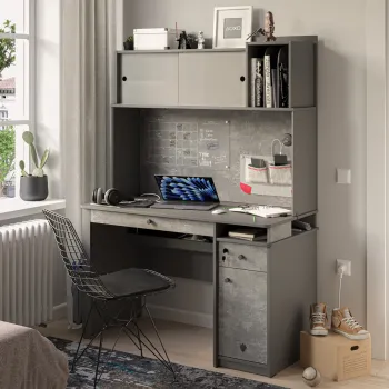 SPACE GRAY POLICA ZA VELIKI RADNI STO 