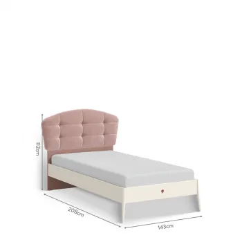 ELEGANCE KREVET SA UPHOLSTERED UZGLAVLJEM (100X200 CM) 