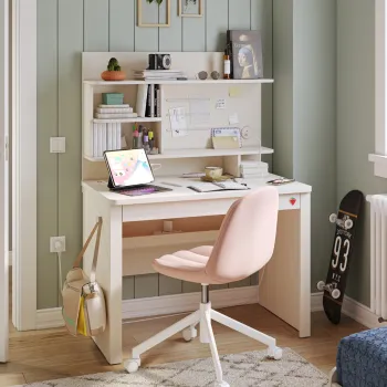 VARIA CREAM RADNI STO SA MALOM POLICOM 
