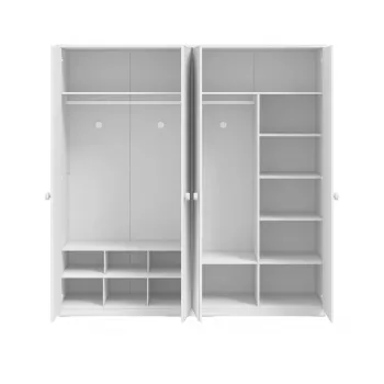 VARIA WHITE ČETVOROKRILNI ORMAR 