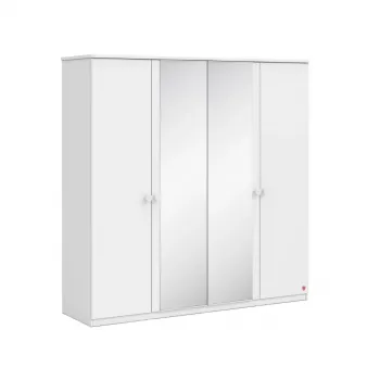 VARIA WHITE ČETVOROKRILNI ORMAR 