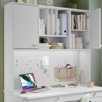 VARIA WHITE WIDE POLICA ZA RADNI STO 