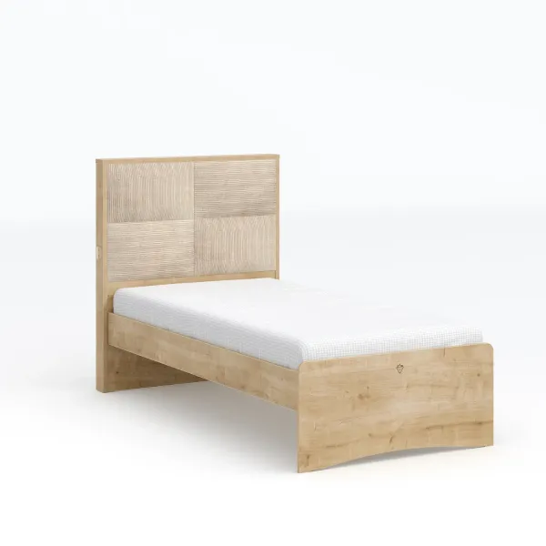 MOCHA UPHOLSTERED KREVET (100X200 CM)