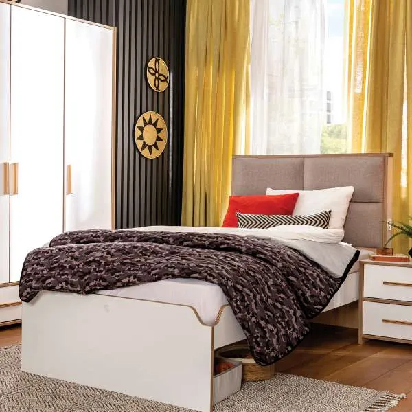MODERA KREVET SA TAPACIRANIM UZGLAVLJEM (100x200cm)