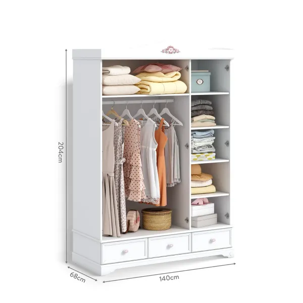 RUSTIC WHITE TROKRILNI ORMAR 