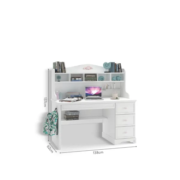 RUSTIC WHITE POLICA ZA RADNI STO 