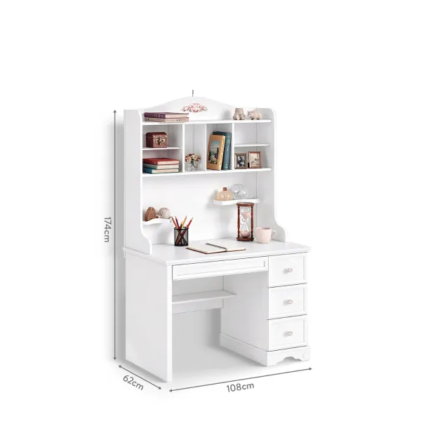 RUSTIC WHITE POLICA ZA MALI RADNI STO 