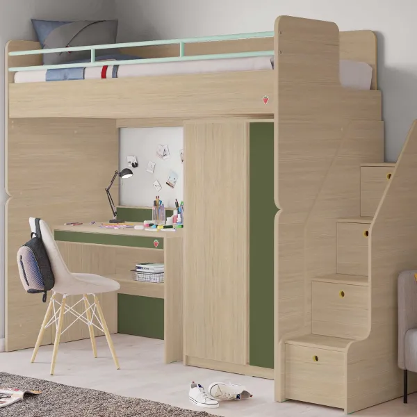 STUDIO GORNJI KREVET NATURAL (90x200 cm)