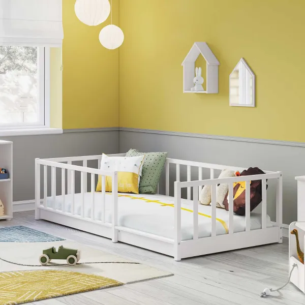 MONTES WHITE KREVET SA OGRADOM (90x190cm) 