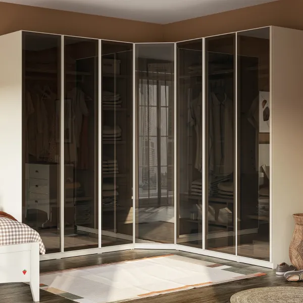 TROKRILNI ORMAR CREAM (GLASS DOOR) 