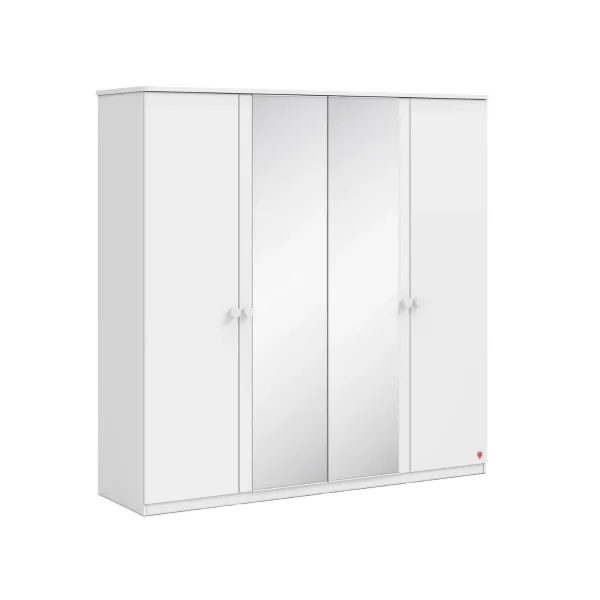 VARIA WHITE ČETVOROKRILNI ORMAR 