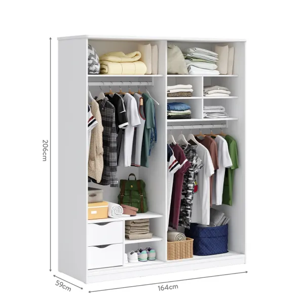 VARIA WHITE KLIZNI ORMAR 