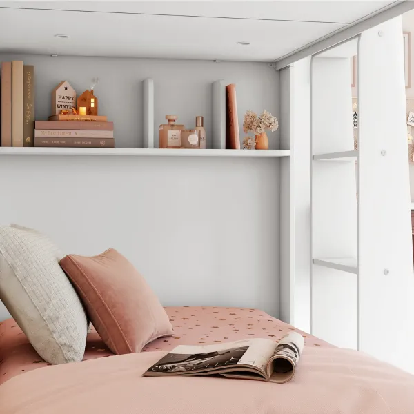 VARIA WHITE KREVET NA SPRAT (90x200 cm) 