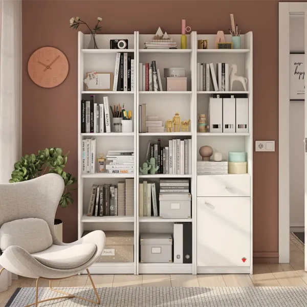 VARIA WHITE OTVORENA POLICA ZA KNJIGE 