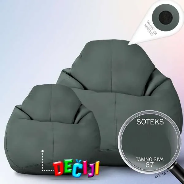 VELIKI LAZY BAG JEDNOBOJNI ŠOTEKS