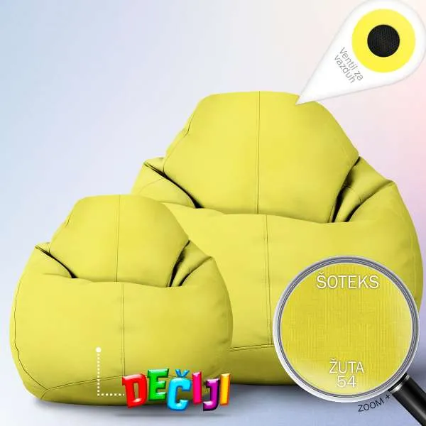 VELIKI LAZY BAG JEDNOBOJNI ŠOTEKS