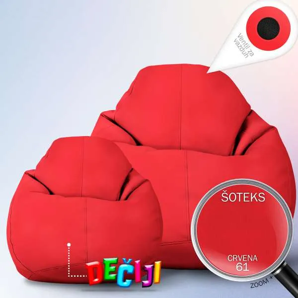 VELIKI LAZY BAG JEDNOBOJNI ŠOTEKS