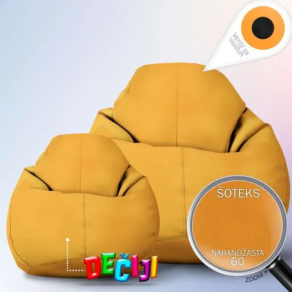 VELIKI LAZY BAG JEDNOBOJNI ŠOTEKS