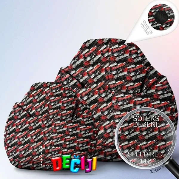 VELIKI LAZY BAG DEZENIRANI ŠOTEKS