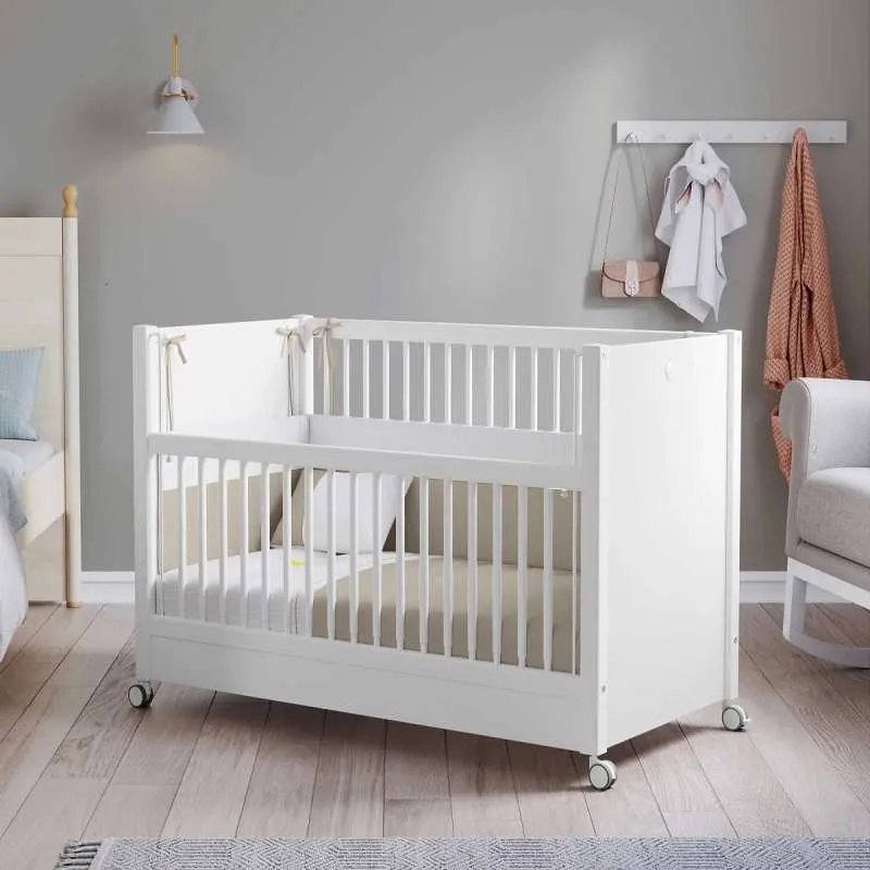 BEBI KREVETAC SA TOČKIĆIMA BELI (60x120 cm)