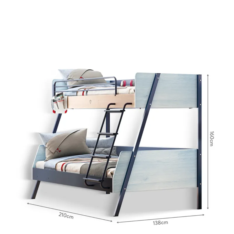 TRIO VELIKI KREVET NA SPRAT (120x200cm/90x200cm) 