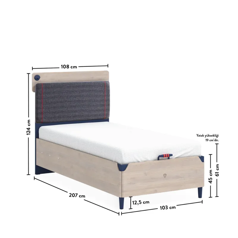 TRIO LINE KREVET SA KUTIJOM (100x200 cm) 