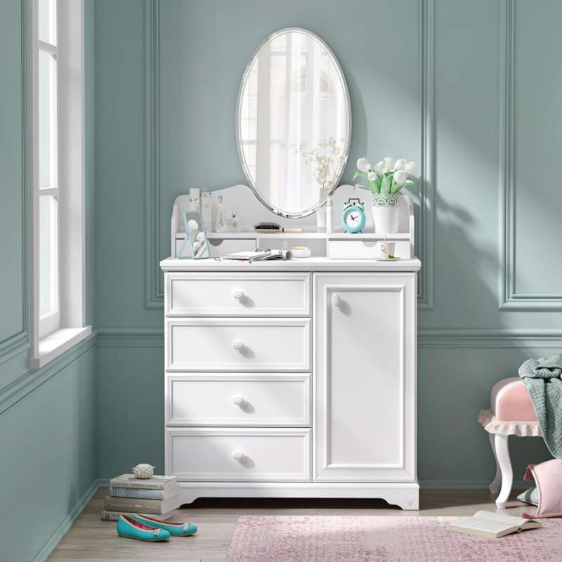 RUSTIC WHITE OGLEDALO