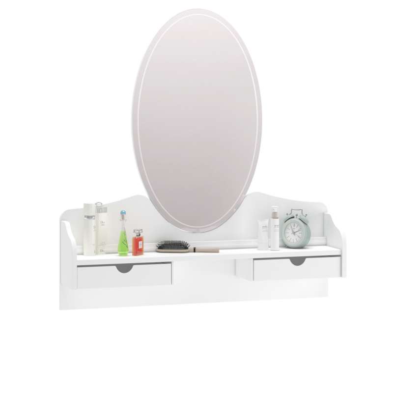 RUSTIC WHITE OGLEDALO
