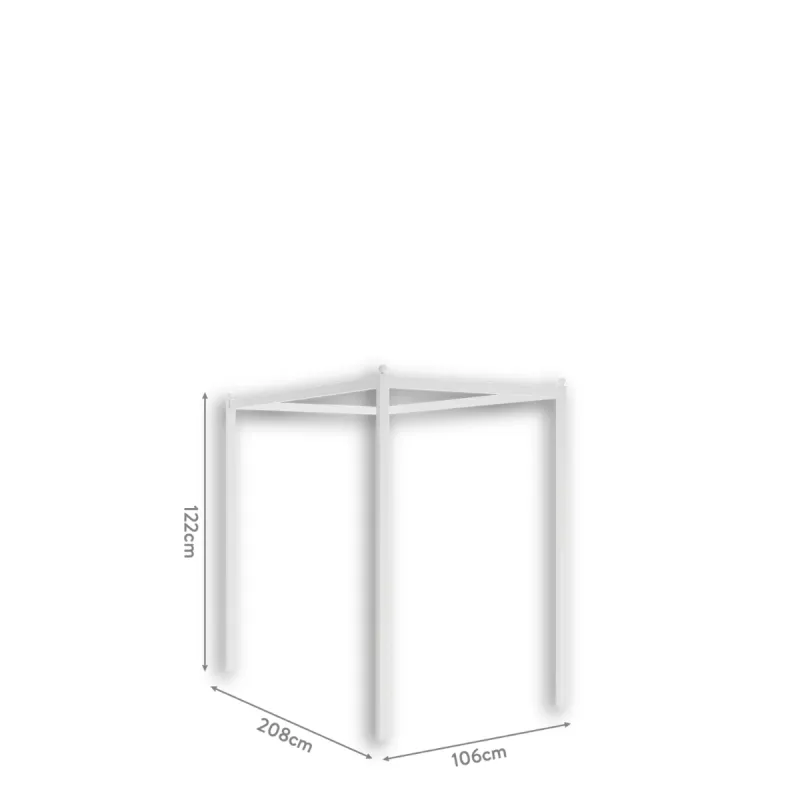 RUSTIC WHITE NOSAČ BALDAHINA (100x200 cm) 