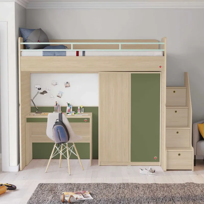 STUDIO GORNJI KREVET NATURAL (90x200 cm)