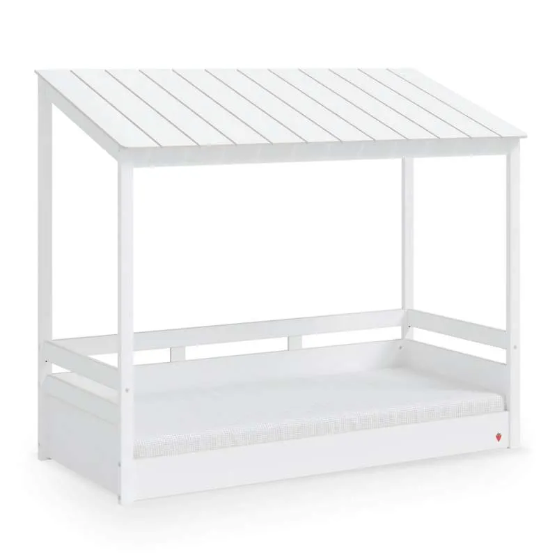 MONTES WHITE WOODEN ROOF KREVET