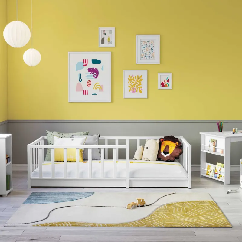 MONTES WHITE KREVET SA OGRADOM (90x190cm) 