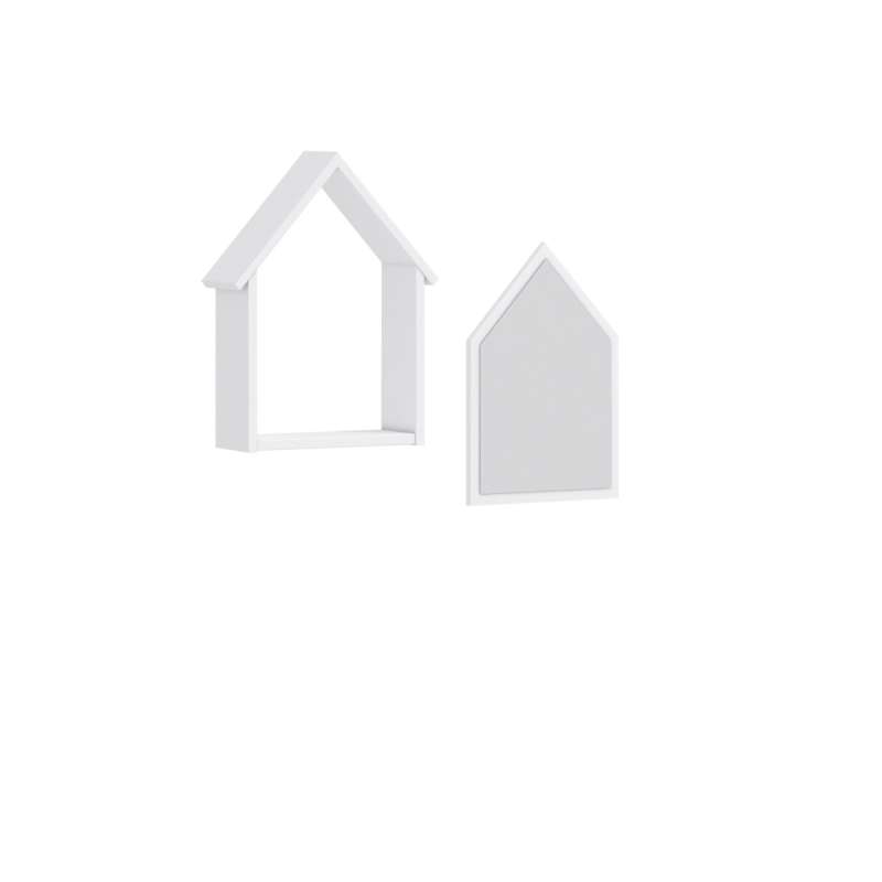 MONTES WHITE FENCE SET OGLEDALA