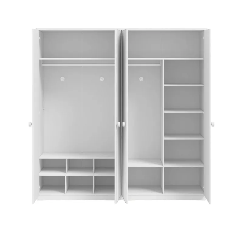 VARIA WHITE ČETVOROKRILNI ORMAR 