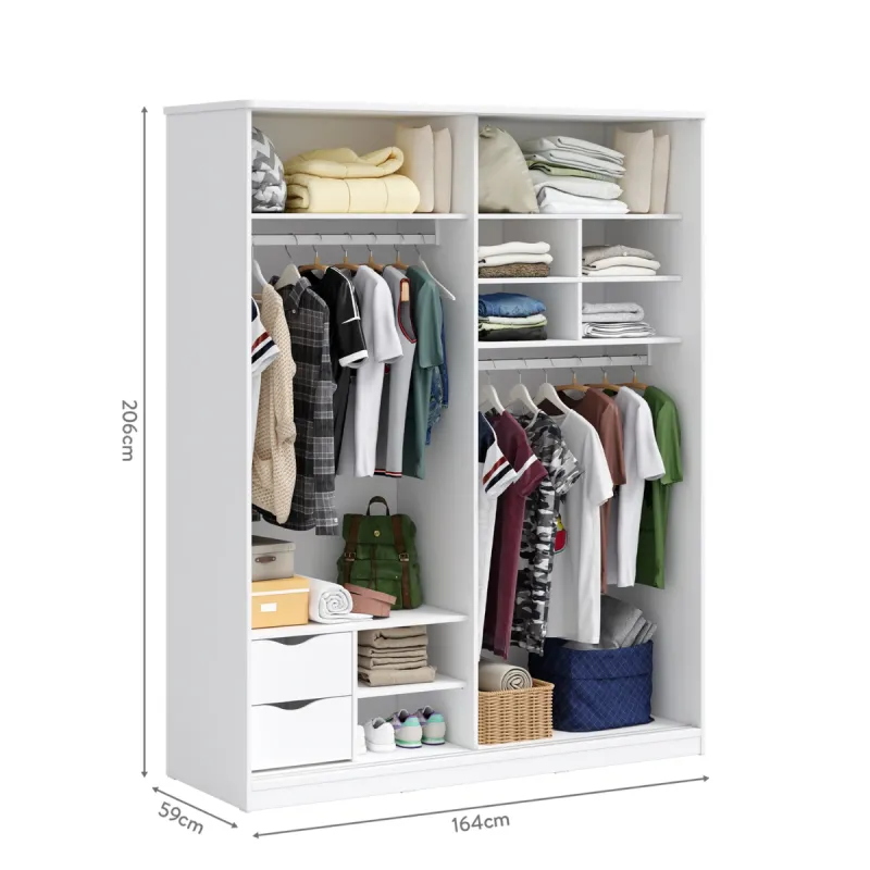 VARIA WHITE KLIZNI ORMAR 
